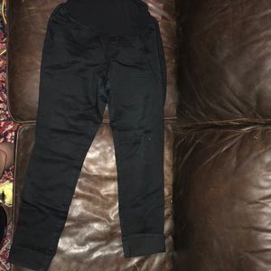 Black skinny maternity pants